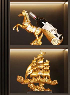 创意新中式马到成功红酒架