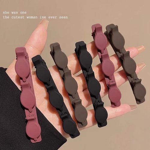 懒人双层编发公主发夹女前额刘海边夹侧边碎发夹头顶发卡夹子发饰 - 图2