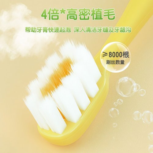 新款卡通小恐龙软毛牙刷宝宝型胖手柄两支柔软超软家用婴幼儿洁牙 - 图1