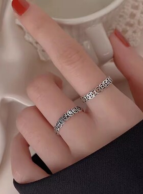 复古钱多多戒指开口可调节