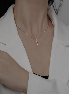 纯银轻奢小众ins锁骨链