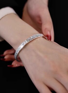 碎冰冰手镯女款开口镯子