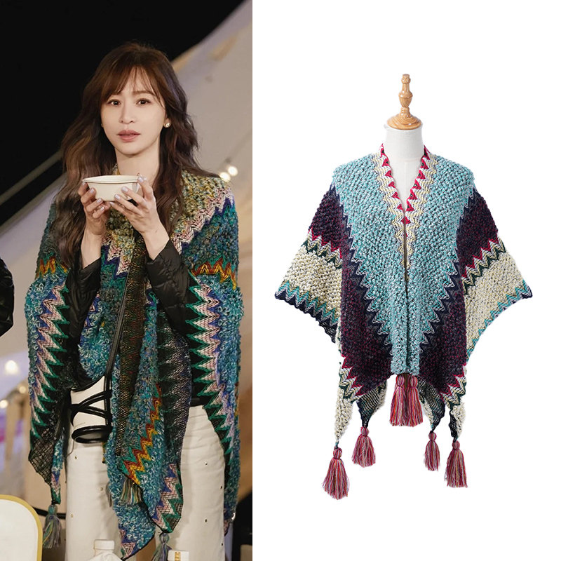 丽江披肩民族风新疆西藏旅游外搭女 型公馆服饰围巾/丝巾/披肩
