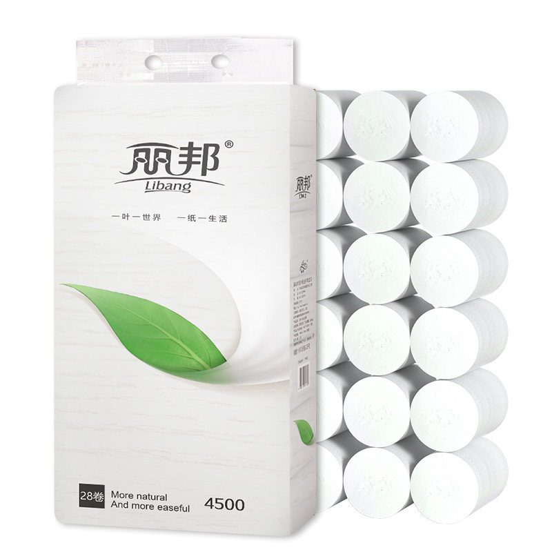 丽邦一叶子5层28大卷4500g卷筒纸 丽邦家居卷筒纸