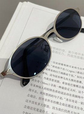 韩系椭圆小框太阳眼镜