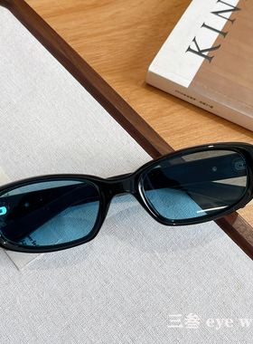 王安宇同款方框蓝色墨镜男款