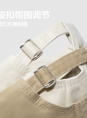 棒球帽大头围百搭刺绣软顶鸭舌帽美式复古深顶帽子男女宽檐显脸小