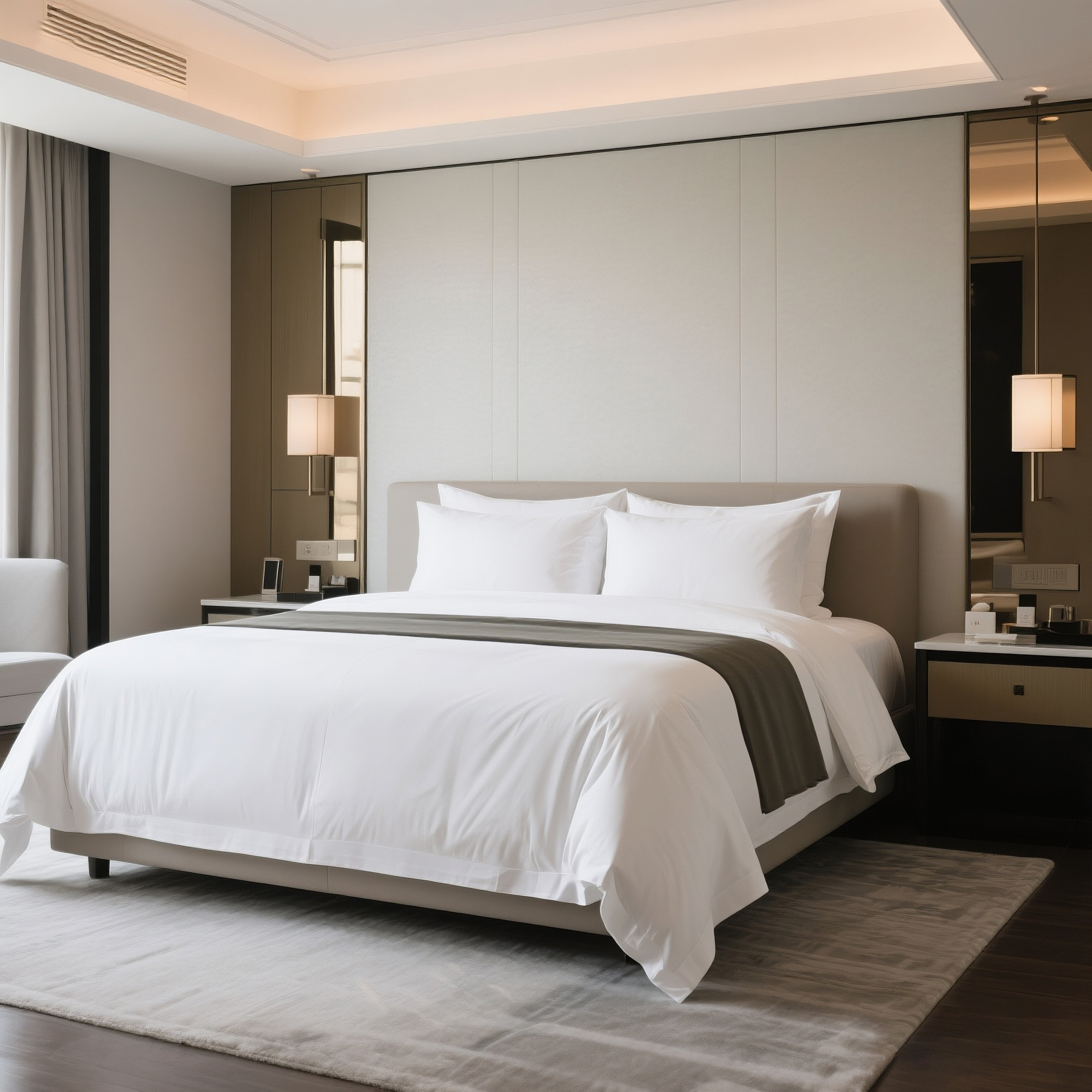 五星酒店专用被套全棉纯棉宾馆民宿纯白被罩床上用品被单套件床品,淘宝优惠券,粉丝福利购,淘宝优惠卷