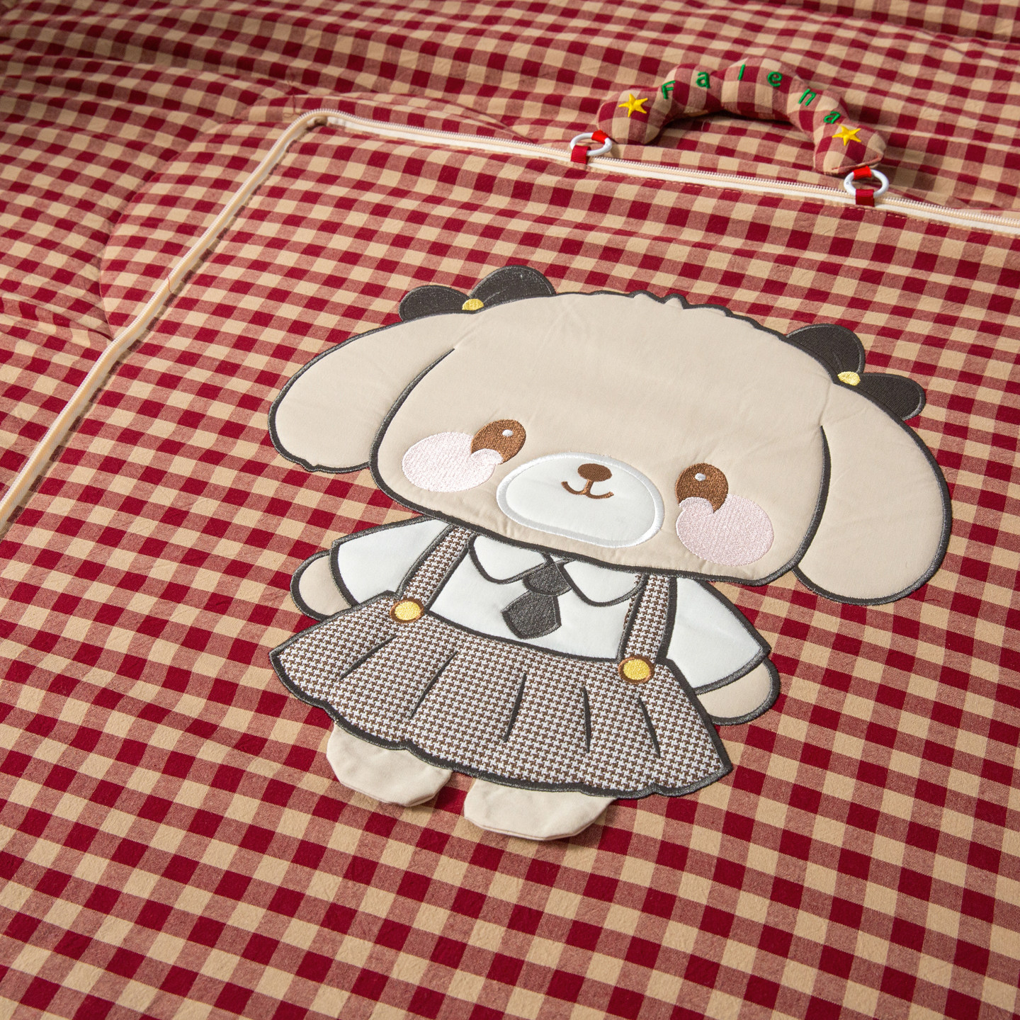 全棉手提色织抱枕被子两用卡通学生午休纯棉被车载靠礼品抱枕四季