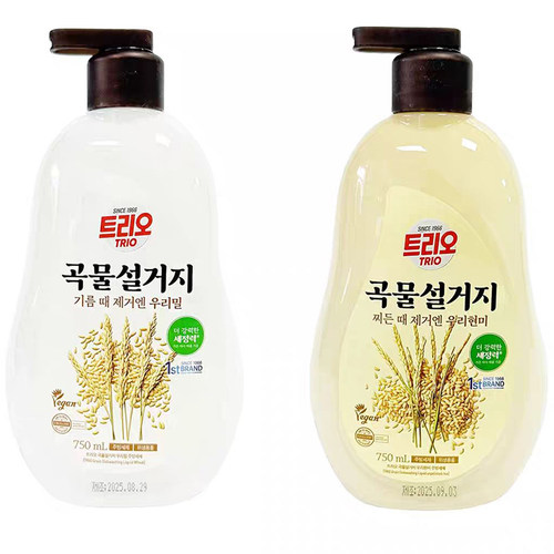 韩国进口爱敬谷物洗洁精家用果蔬餐具清洁剂瓶装袋装1200ml补充装 - 图3