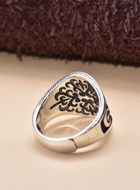 欧美复古阿拉伯双刀戒指个性嘻哈霸气新款潮男士学生做旧指环饰品