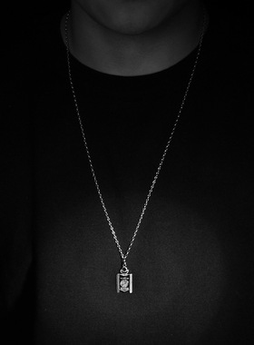 蒙古元素吊坠项链男生