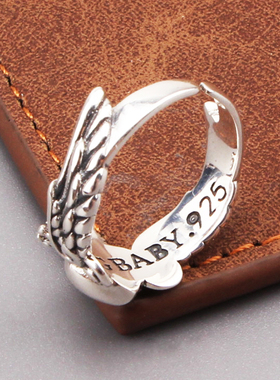 s925银饰品日韩复古个性爱心