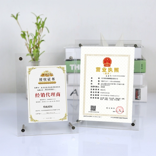 Упрощенная акриловая фотомама -рама кристаллическое свинг -ход седьмой A3A4 Picture Prage Персонализированная творческая каркавая рама плаката подвесная стена