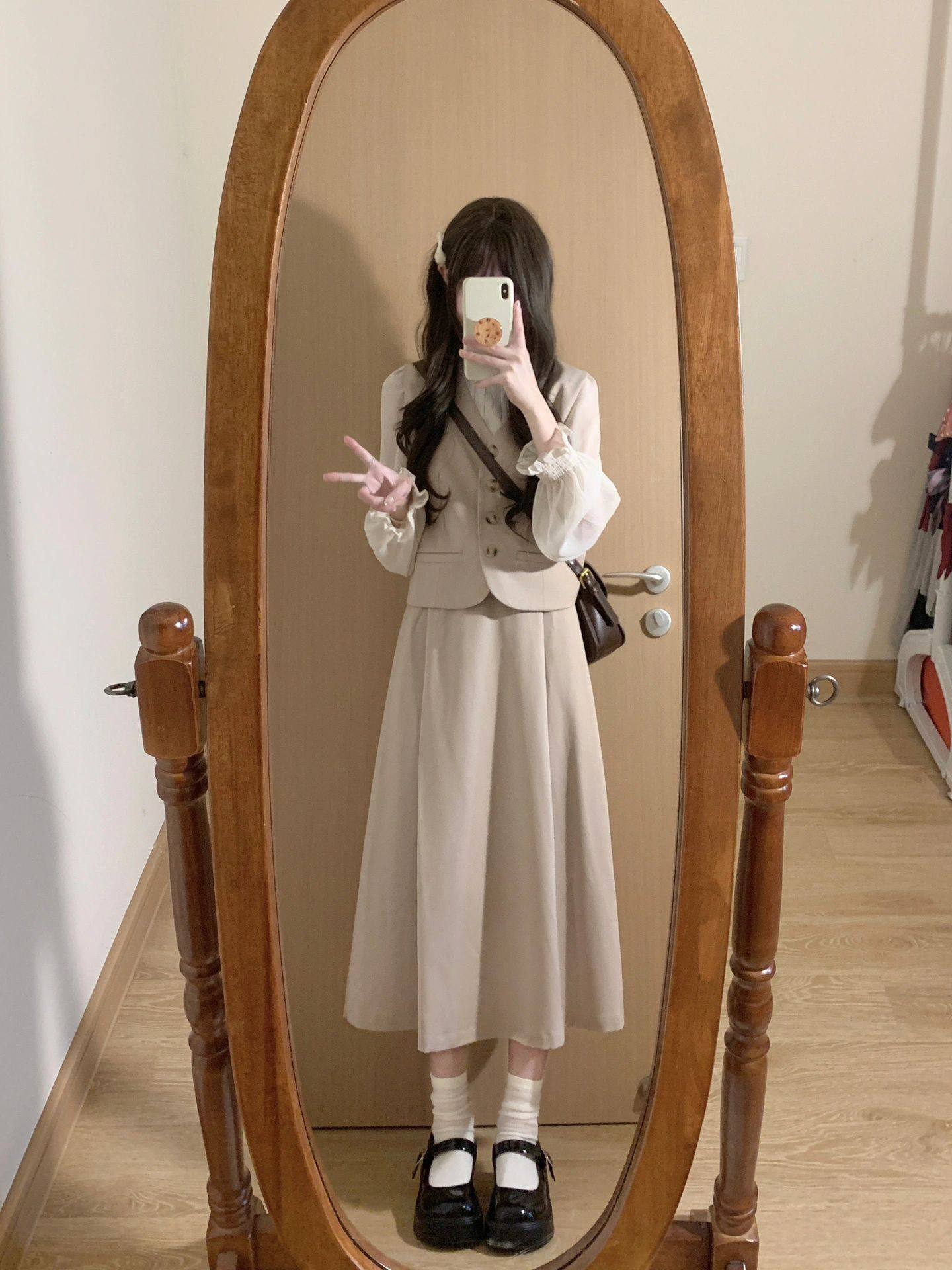 秋装搭配一整套时尚套装女西装马甲叠穿衬衫半身裙职业三件套高级,淘宝优惠券,粉丝福利购,淘宝优惠卷