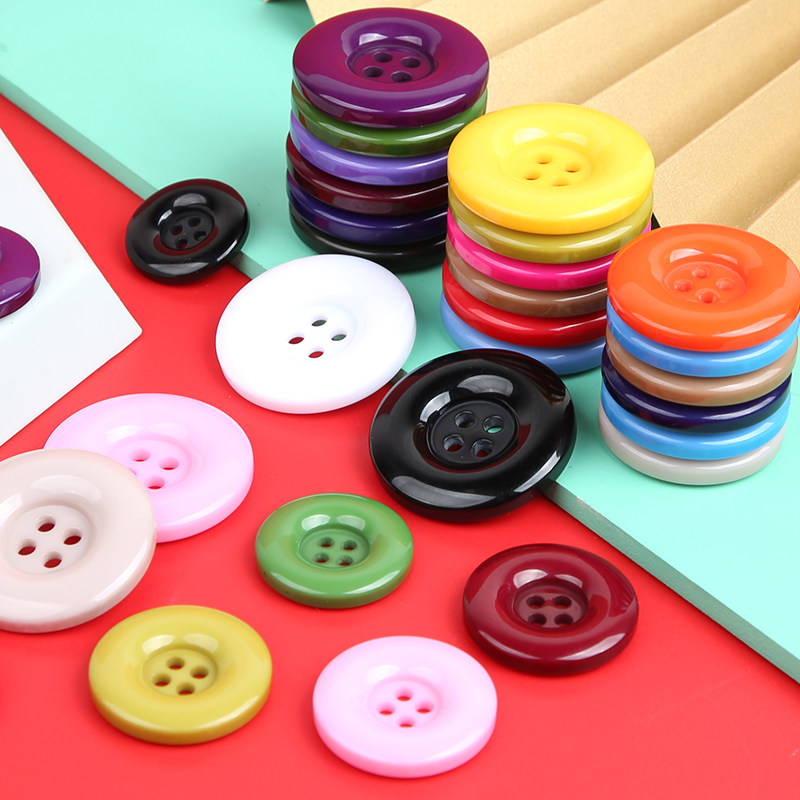 黑色树脂纽扣圆形扣子上衣女毛呢大衣风衣毛衣外套衣服百搭小钮扣,淘宝优惠券,粉丝福利购,淘宝优惠卷