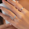 Moissanite Diamond Ring Women's Sterling Silver Star Dream Couple Ring