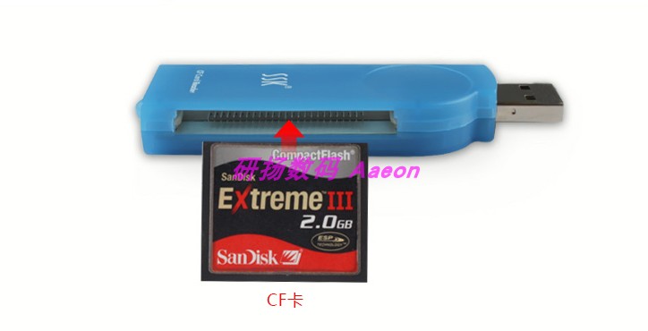 SSK读卡器 CF专用读卡器 USB2.0高速直读 CF卡读卡器 SCRS028-图0