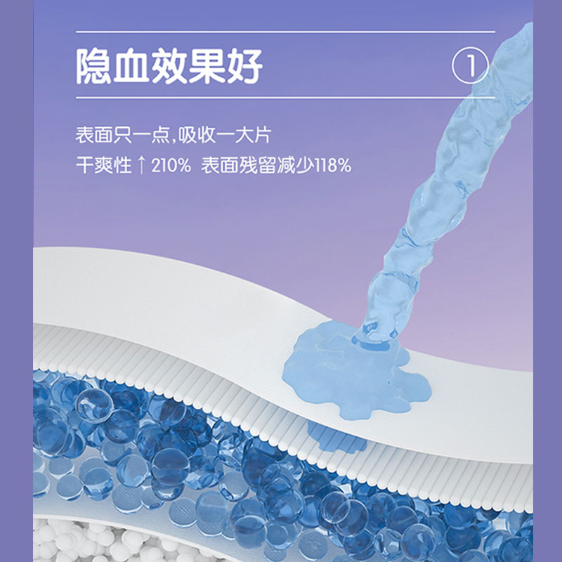 天猫U先柔伶卫生巾夜用超长夜用350mm6片3包棉柔品牌姨妈巾正品