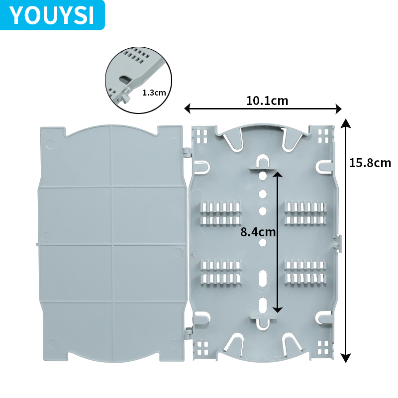 YOUYSI 光纤终端盒接线盘 光纤盒 4芯光纤 熔纤盘 融接盘 熔接盘 终端盒