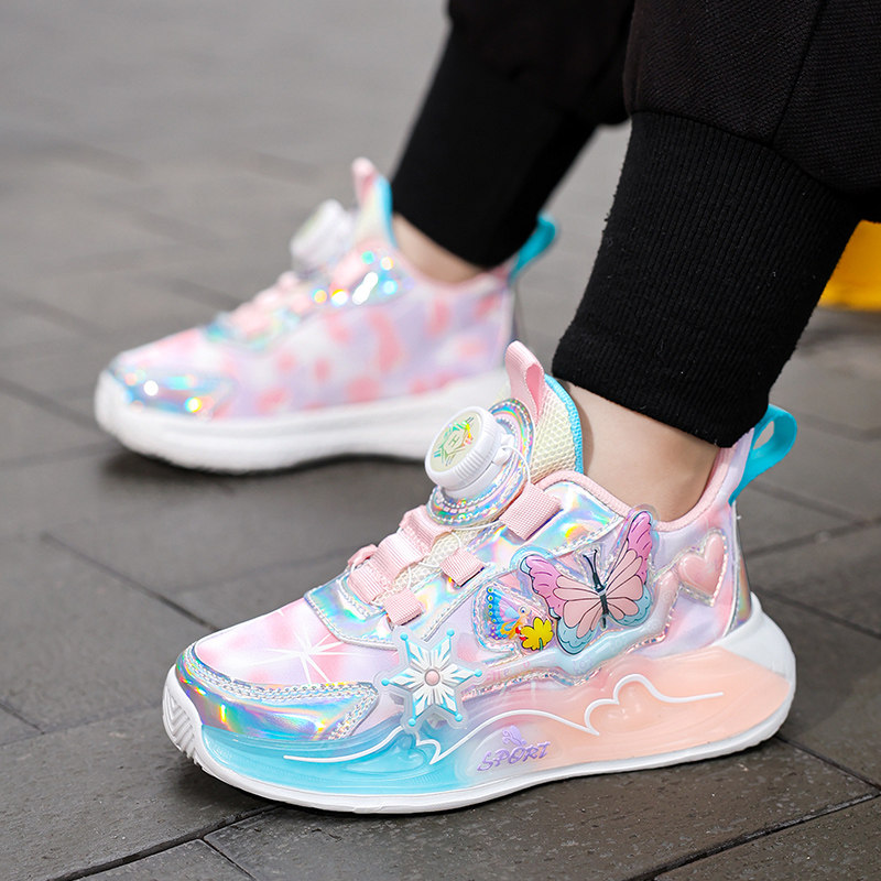 36I°女童鞋子2025春秋新款皮面防水中大童儿童运动鞋女孩跑步鞋,淘宝优惠券,粉丝福利购,淘宝优惠卷