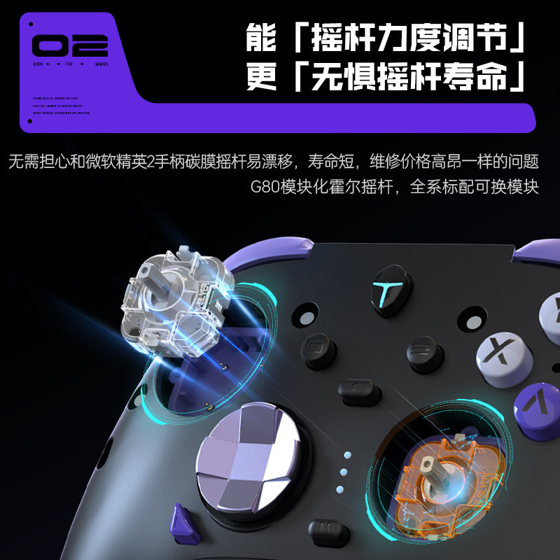 原神钥匙扣雷神G80精英游戏手柄xbox手柄无线蓝牙标配RGB底座星辰手柄pc电脑版原神黑神话悟空