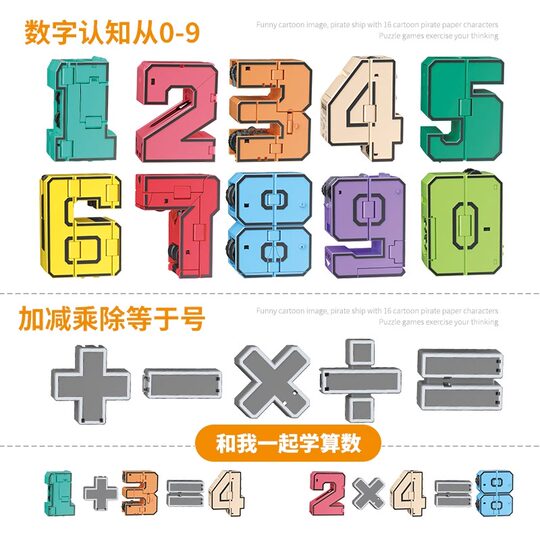 Digital deformation toys for boys and girls puzzles and holistic diamonds