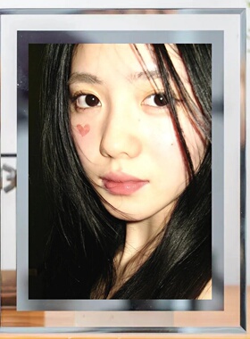 刘浩存应援周边水晶玻璃相框桌面摆件照片定制送朋友生日礼物女生