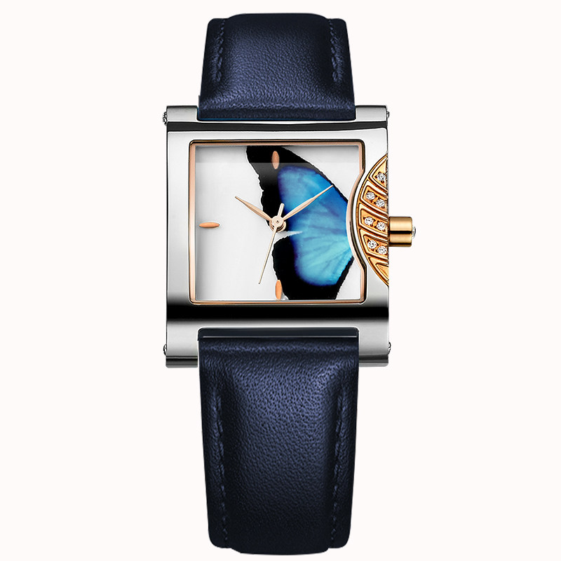 歌时娜简约气质ins风方形小众女表 歌时娜国产腕表