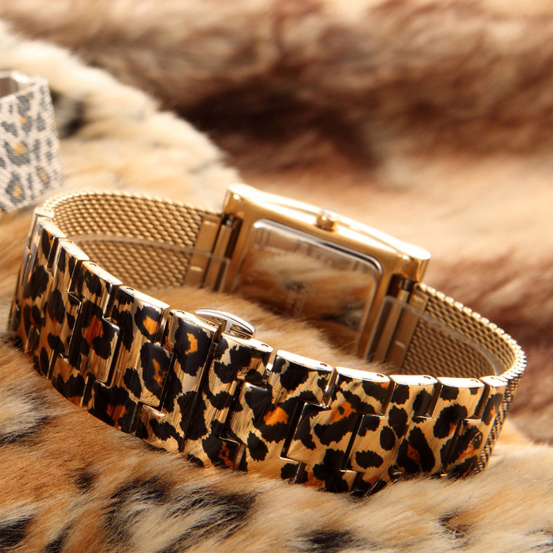 豹纹2020年新款奢华防水女士女表 歌时娜国产腕表