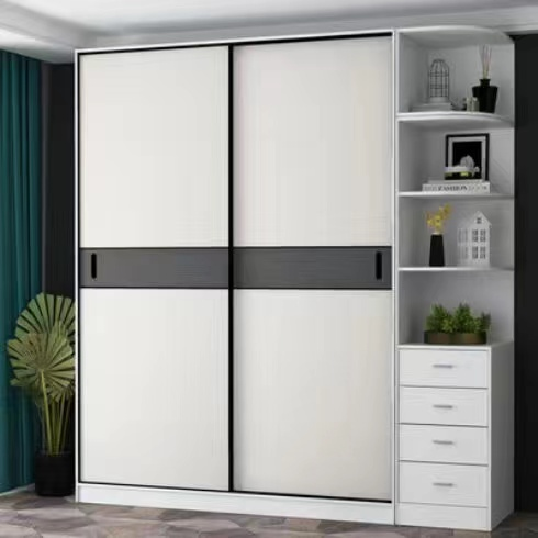 定制衣柜门推拉门实木衣橱门简约现代厨房阳台滑动推移门定做柜门 - 图3