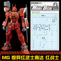 (Central) MG Amazing Red PF-78-3A Amazing Red Warriors (creatives) dedicated water sticker