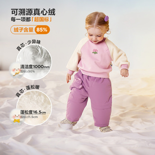 拒水三防保暖儿童羽绒裤2025冬新款