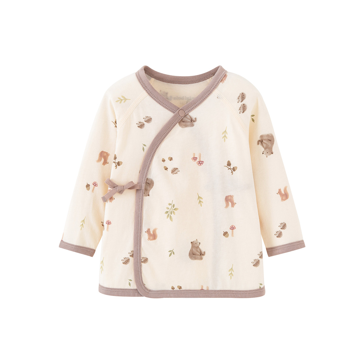 迷你巴拉巴拉新生儿半背衣亲肤透气柔软家居上衣