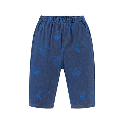 【不勒裤】迷你巴拉男女童宝宝长裤2026春新品柔软舒适仿牛仔裤子