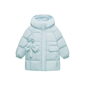 迷你巴拉巴拉女童羽绒服冬季新款连帽中长款宝宝保暖洋气羽绒外套