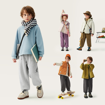 迷你巴拉巴拉儿童加绒长裤