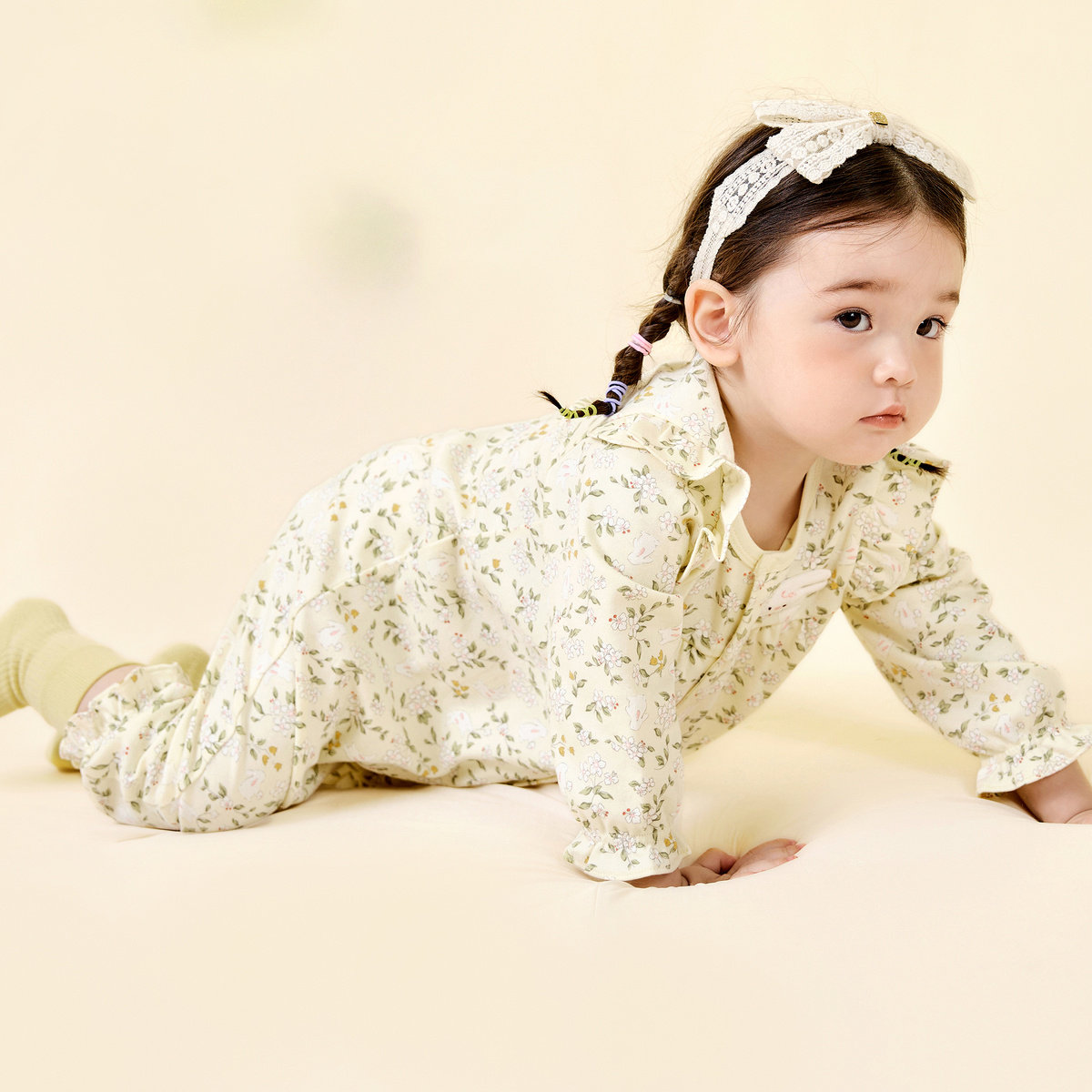 【植物芯】迷你巴拉巴拉2024秋季婴儿纯棉连体衣宝宝可爱亲肤爬服