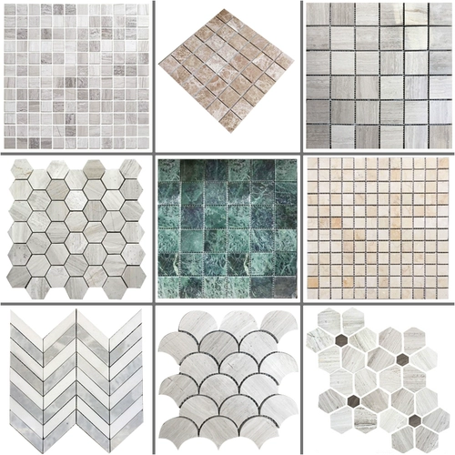 Натуральная мраморная мозаичная плитка фон стена ванная комната ванная балкон балкон балкон большой цветочный зеленый золото зеленый