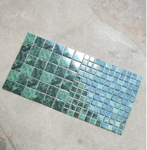 Керамический большой цветок зеленый мозаика имитация натуральная мраморная садовая вилла во дворе