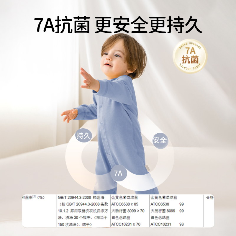 欧孕德绒婴儿连体衣保暖打底宝宝衣服秋冬季贴身内衣哈衣爬服睡衣