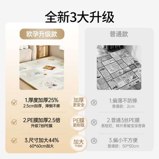 European pregnancy spliced climbing mat baby ixpe foam floor mat