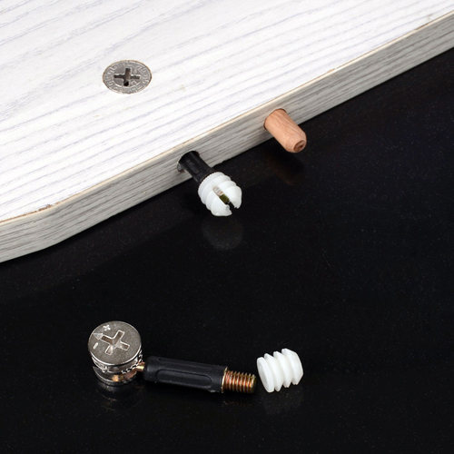 三合一连接件家具组装配件偏心轮竖杆橱柜组合螺丝螺母螺钉预埋 - 图3