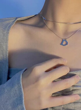 锁骨链女双层网红小众