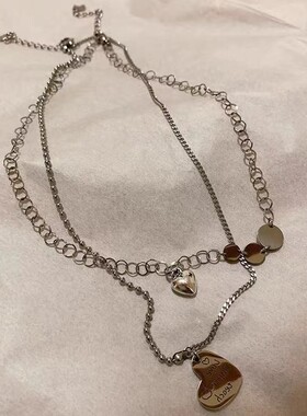 项链女ins嘻哈2021女字母冷淡风