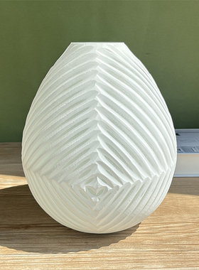 双色磨刻琉璃花瓶桌面水培插花瓶