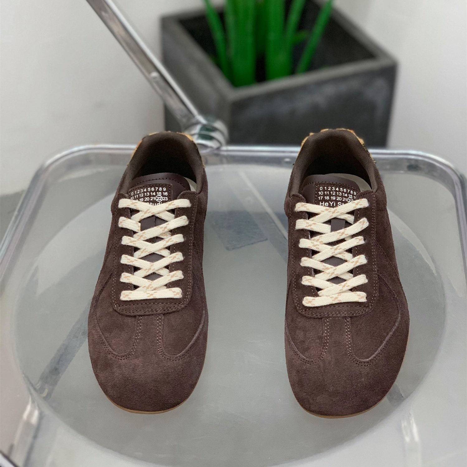 秋季新款真皮豹纹圆头内增高德训鞋女2025年轻便舒适显脚小休闲鞋,淘宝优惠券,粉丝福利购,淘宝优惠卷