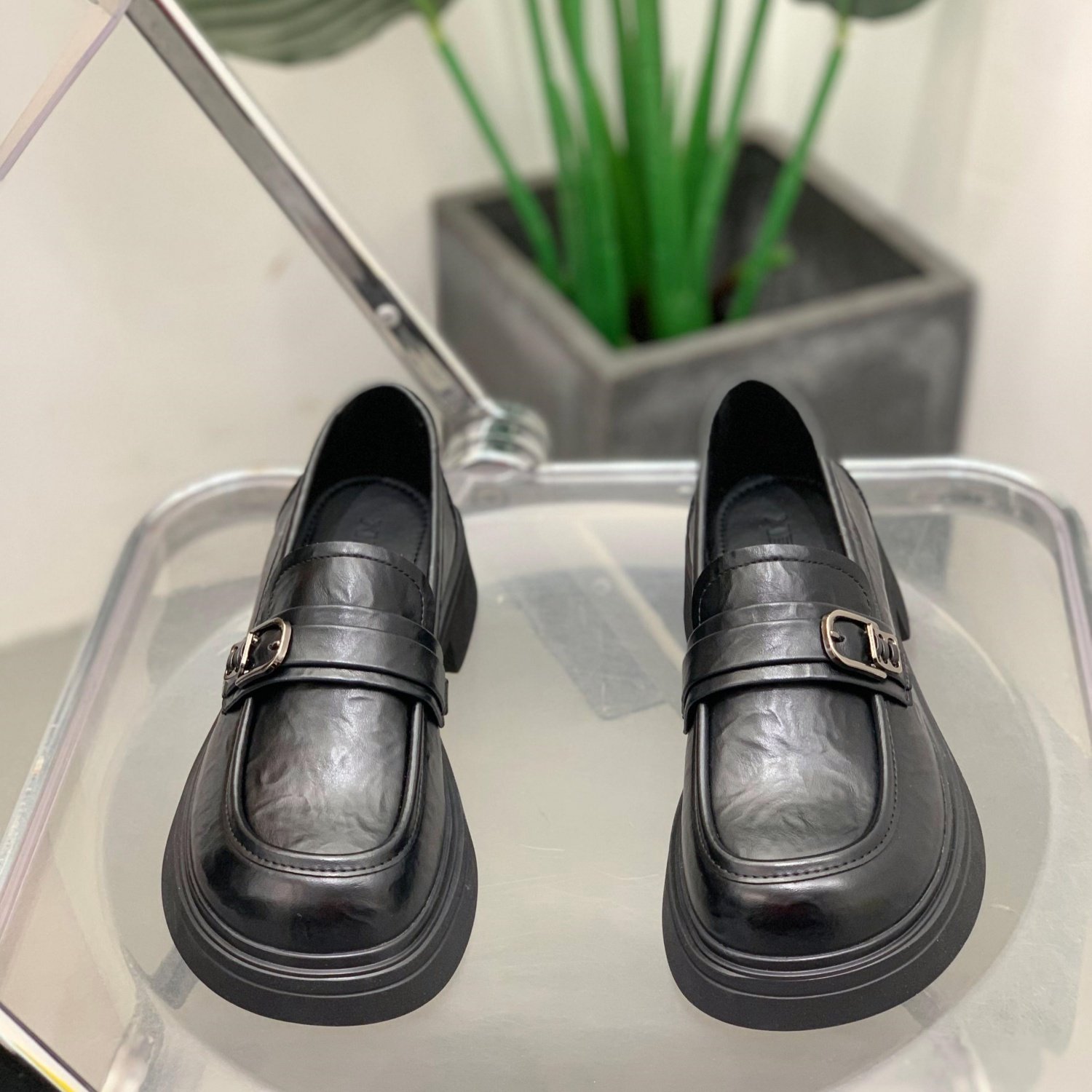 英伦风黑色小皮鞋女2026年春季新款一脚蹬乐福鞋百搭时尚休闲单鞋,淘宝优惠券,粉丝福利购,淘宝优惠卷