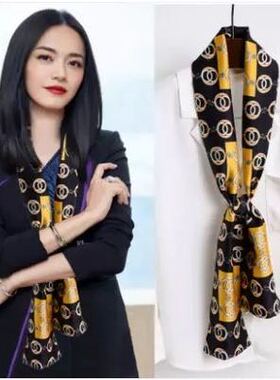 女百搭装饰品丝巾项链围脖小长条领巾围巾衣服绑包包春秋吊坠衬衫