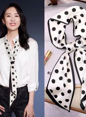 丝巾聚酯纤维女仿真丝